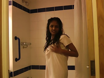 Hot Girl Divya fingering her wet queasy Indian pussy