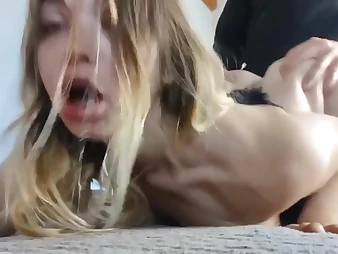 Mind-blowing ash-blonde ElnonoHub gets a red-hot head and a firm boink in a molten homemade vid