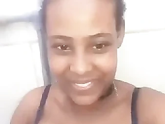 Observe this Ethiopian babe go horny with her Arab paramour in a ultra-kinky solo session