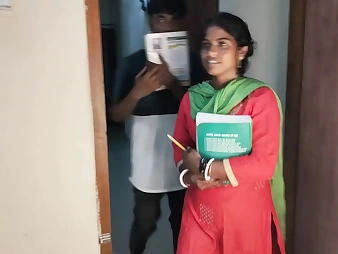 Bangladeshi teacher with college chick leaves to study and gets a Threeway with guys and instructor