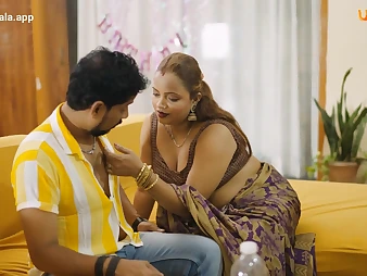 Step-mother Tight Twat Hardfuking with Indian Aunty in Desi Village