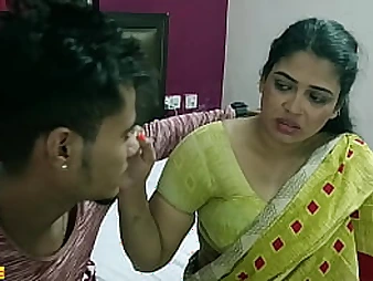 Desi Bhabhi Tabinash hooks up with big-titted Bhabhi Tojha in super-hot room hook-up