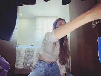 Maria can't resist her stepbrother's desires with an increment of begs for a hard fuck