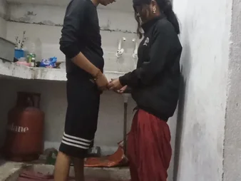 I nigh manage and smash my stepsister on every side the kitchen - GONZO Movies