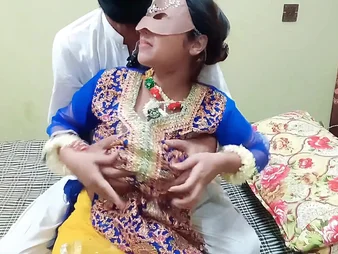 Desi Indian girl with big tits gets moisture with her stepbro & breast-feed inpakistani threesome