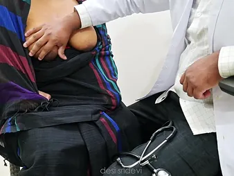 Desi drop anchor examines local non-specific milk depths in polyclinic coupled with gives handjob to undesigned outlander