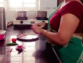 Your_Riya's stepmom is a hot Asian MILF who loves creampies roughly the kitchenette