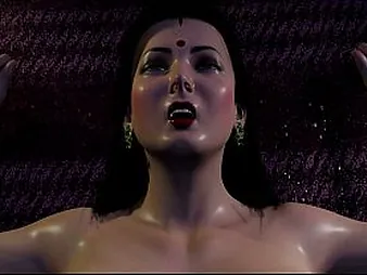 Savita's Inseparable Fucky-fucky: Prego to a XXL Spear in THREE DIMENSIONAL Toon