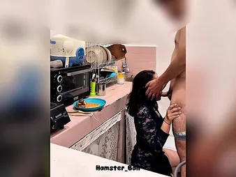 My Wifey caught cooking and fucks firm alongside the cookhouse